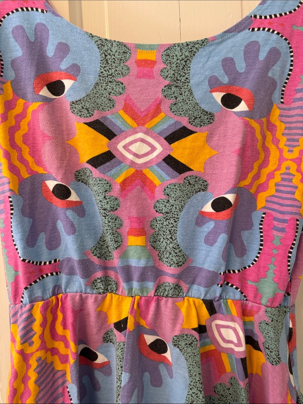 Nooworks Multicolor Vacation Floral Midi Dress - Blue, Pink, Purple, Yellow - Picture 2 of 3